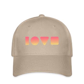 Liebe - Flexfit Cap - Khaki - Vorne