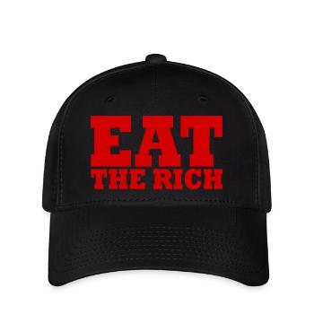 Eat the rich - Casquette Flexfit - noir - Devant