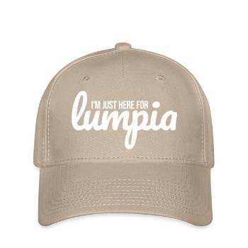 Je suis juste là pour le Lumpia - Lustiges Lumpia - Casquette Flexfit - kaki - Devant