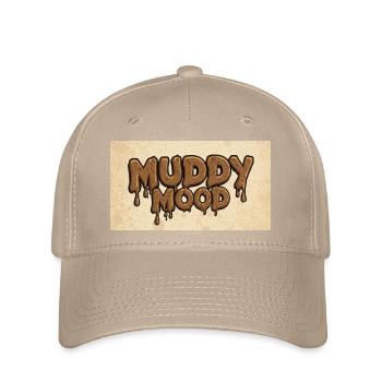 Muddy Mood Schriftzug Design - Flexfit Cap - Khaki - Vorne