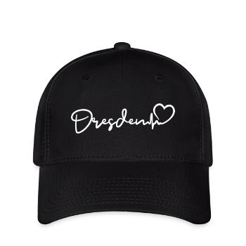Battement de cœur de Dresde Dresde - Casquette Flexfit - noir - Devant