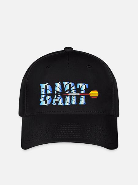 Dart Dartpfeil Geschenk - Flexfit Cap - Schwarz
