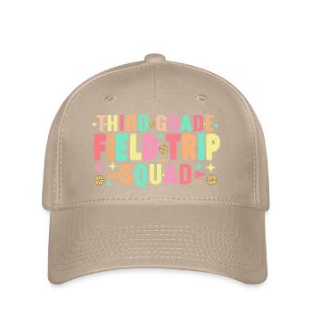 Lehrerschüler Dritte 3. Klasse Exkursionstruppe - Flexfit Cap - Khaki - Vorne