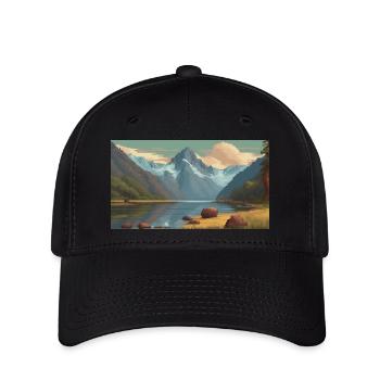 Fiordland National Park, New Zealand - Flexfit Cap - black - Front