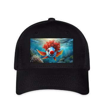 Jeu de mots : expression allemande ambiguë - Clownfisch - Casquette Flexfit - noir - Devant