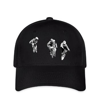 bmx - Casquette Flexfit - noir - Devant