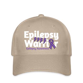 Epilepsy Warrior - Flexfit Cap - Khaki - Vorne