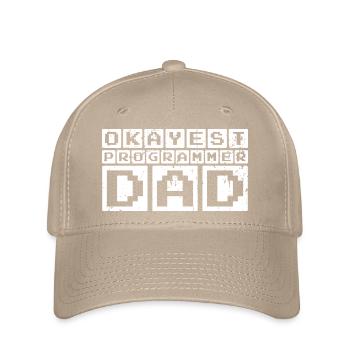 Okayest Programmer Dad - Flexfit Cap - Khaki - Vorne