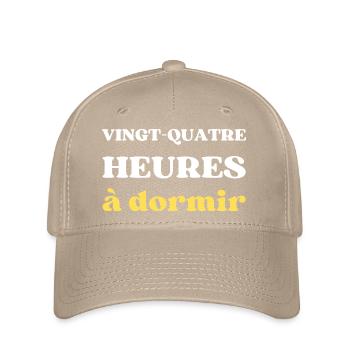 VINGT QUATRE HEURES à dormir - Casquette Flexfit - kaki - Devant