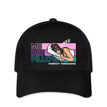 Me Bed Pillow Dream Illustration - Flexfit Cap - black - Front