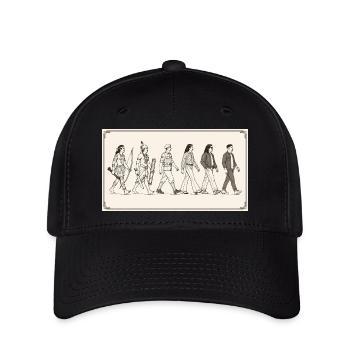 Évolution des Moluques par s2soon - Casquette Flexfit - noir - Devant