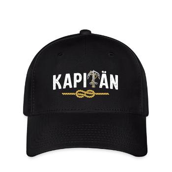 Kapitän - Flexfit Cap - Schwarz - Vorne