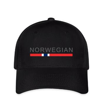 norwegisch - Flexfit Cap - Schwarz - Vorne