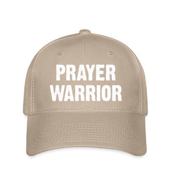 Prayer Warrior - Flexfit Cap - Khaki - Vorne