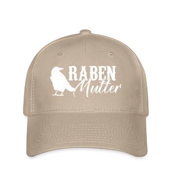 Rabenmutter - Vogel Mama Mutter Eltern Schwanger - Flexfit Cap - Khaki - Vorne