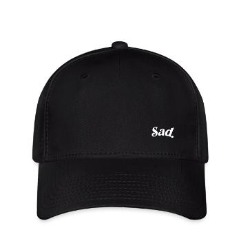 SAD weiss - Flexfit Cap - Schwarz - Vorne