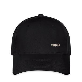 Offline Luxus sand - Flexfit Cap - Schwarz - Vorne