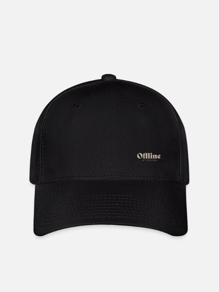 Offline Luxus sand - Flexfit Cap - Schwarz