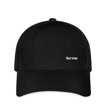 SERVUS weiss - Flexfit Cap - Schwarz - Vorne