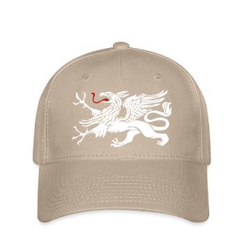 Rostock griffin in white with red tongue - Flexfit Cap - khaki - Front