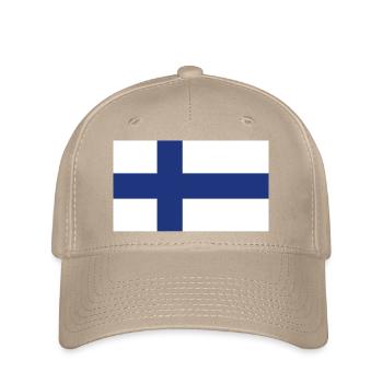 Finland National Flag - Flexfit Cap - khaki - Front