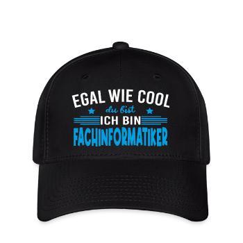 Egal wie cool du bist ich bin Fachinformatiker - Flexfit Cap - Schwarz - Vorne