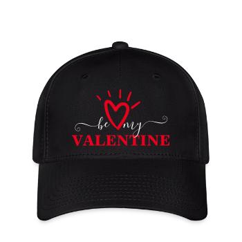 BE MY VALENTINE - SAINT-VALENTIN - PERSONNE PRÉFÉRÉE - Casquette Flexfit - noir - Devant