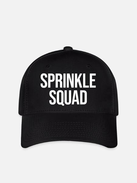 Sprinkle Squad - Lustiges Donut Geschenk - Flexfit Cap - Schwarz