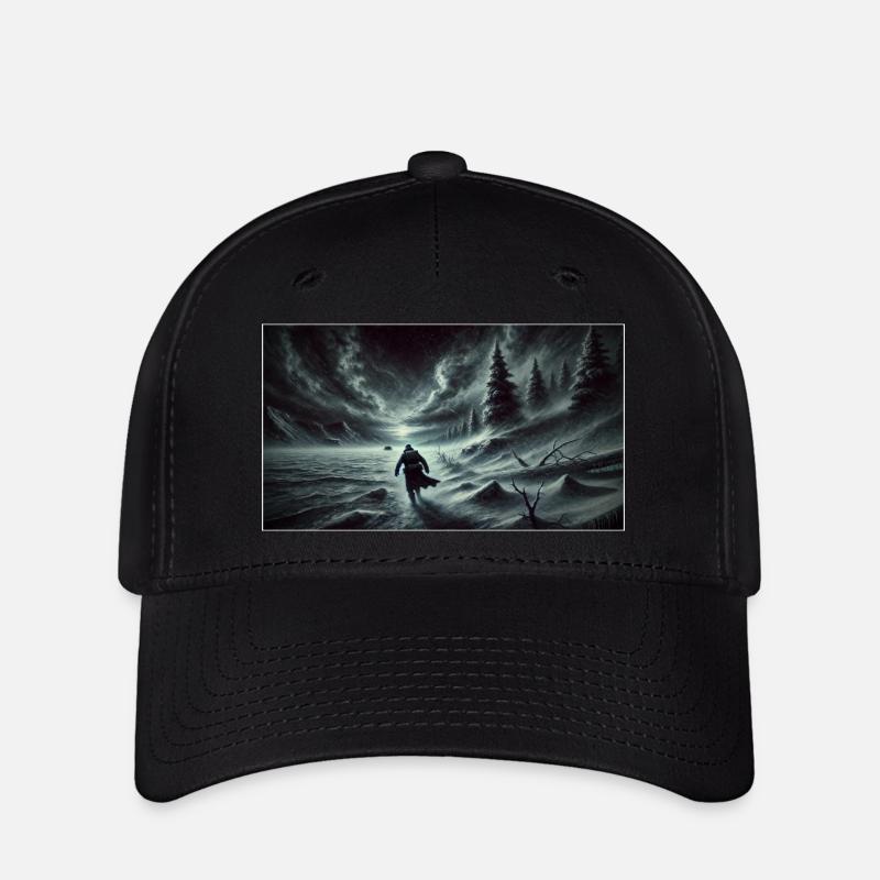Randonnée sur glace - Casquette Flexfit - noir