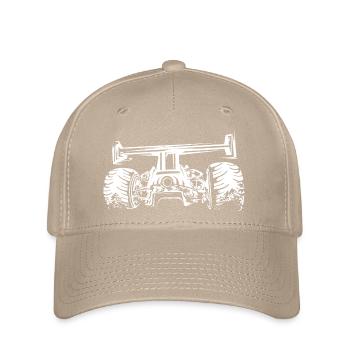 Illustration personnalisée de tuner de voiture de course de formule de course - Casquette Flexfit - kaki - Devant