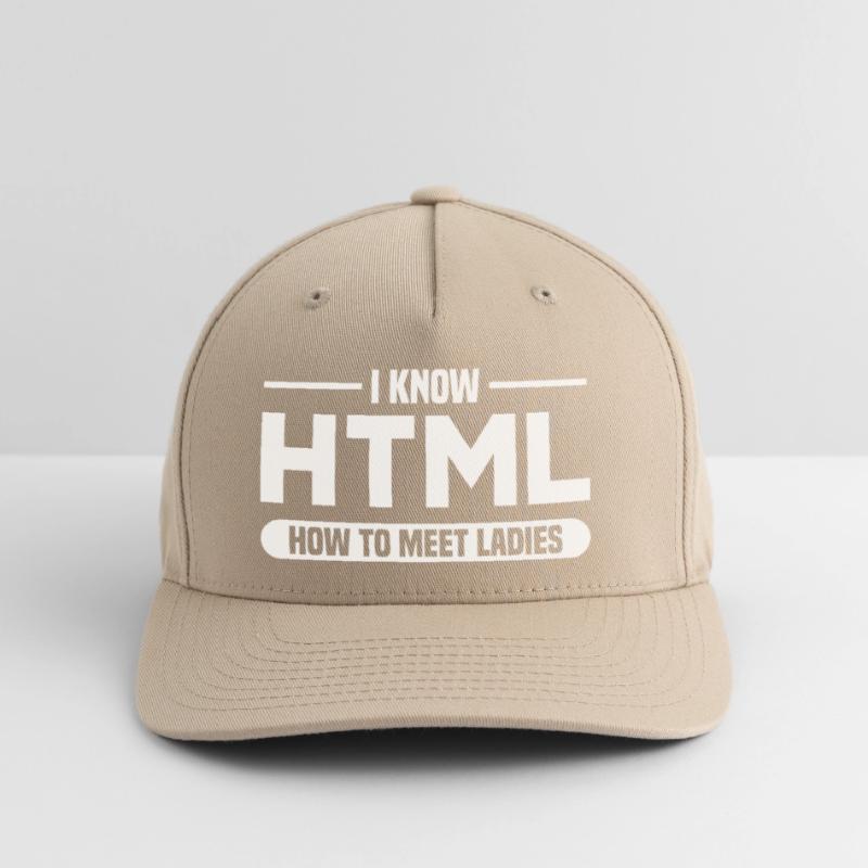 HTML Humor Code Programmer Saying Flexfit Cap