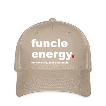 Slogan funcle drôle - Casquette Flexfit - kaki - Devant