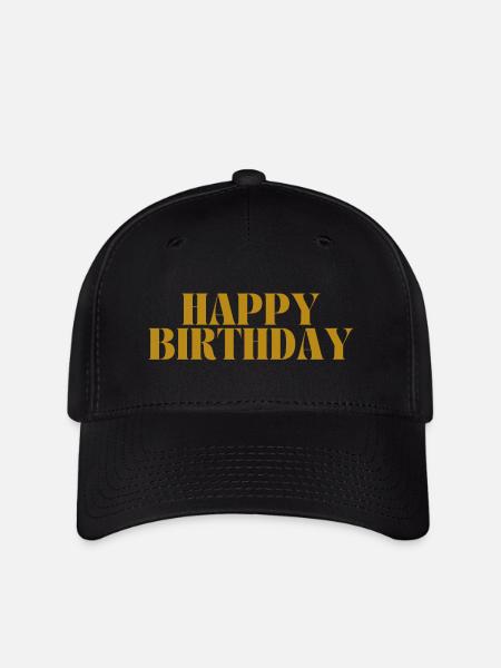 Happy Birthday - Flexfit Cap - Schwarz