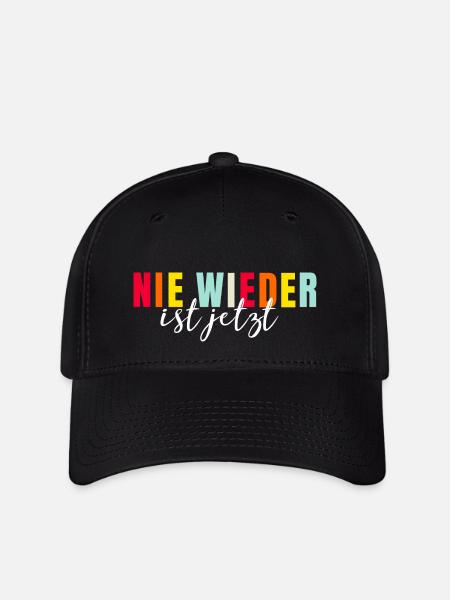 Nie wieder ist jetzt - Statement gegen Hass - Flexfit Cap - Schwarz
