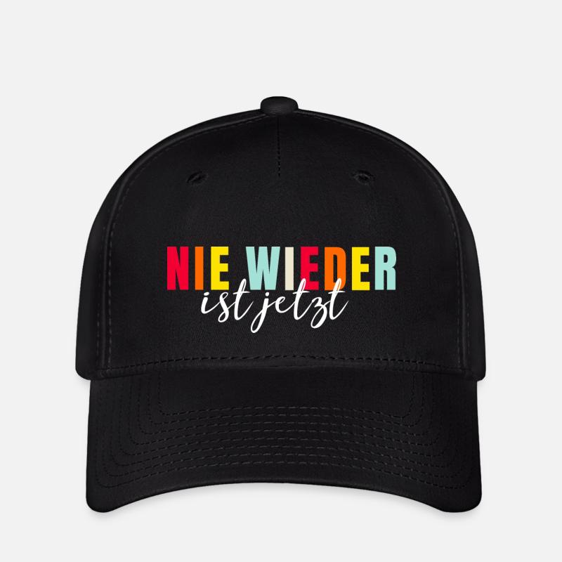 Nie wieder ist jetzt - Statement gegen Hass - Flexfit Cap - Schwarz