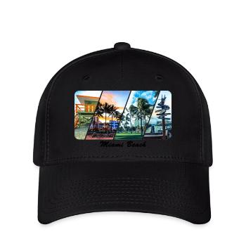 Miami Beach - Flexfit Cap - black - Front