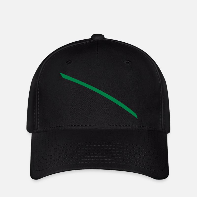 Vert tiret - Casquette Flexfit - noir