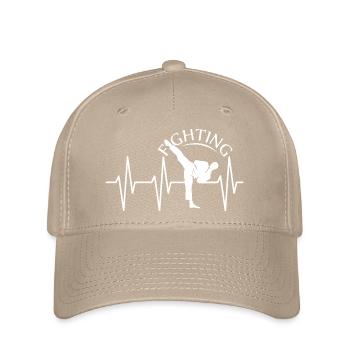 Pulse Kick Martial Arts Fighter Fighter Symbol Club - Casquette Flexfit - kaki - Devant