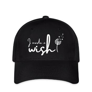 J’ai fait un vœu et je me suis réalisé | Maman Enfant Dicton SET - Casquette Flexfit - noir - Devant