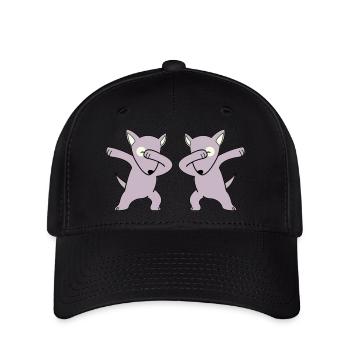 dabbing pour chien - Casquette Flexfit - noir - Devant