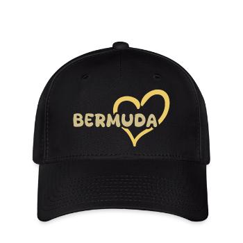 Bermuda Bermuda - Flexfit Cap - Schwarz - Vorne