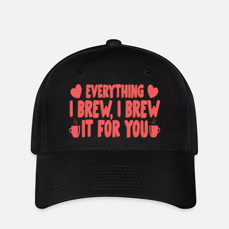 Brew for you - Flexfit Cap - Schwarz