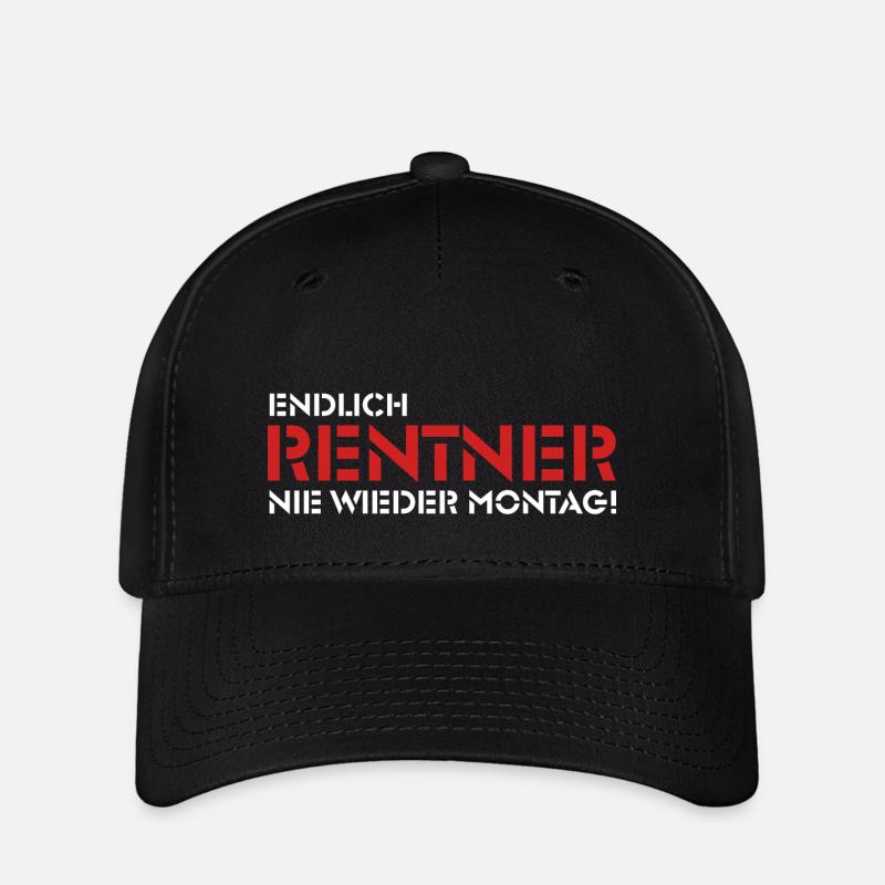 Endlich Rentner - Nie wieder Montag! (1) - Flexfit Cap - Schwarz