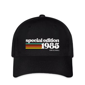 40. Geburtstag Geschenk: 1975 Vintage Retro Shirt - Flexfit Cap - Schwarz - Vorne