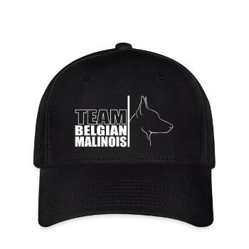 TEAM Belgian Malinois Hunde Hund Wilsigns - Flexfit Cap - Schwarz - Vorne