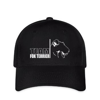 TEAM Fox Terrier Hunde Hund Wilsigns - Flexfit Cap - Schwarz - Vorne