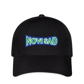 NoviSat, moj grad. - Flexfit Cap - Schwarz - Vorne