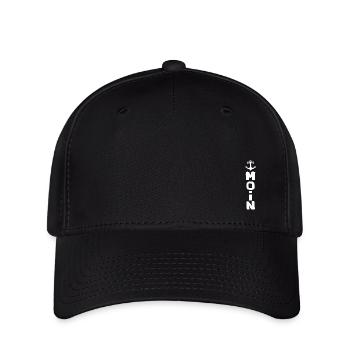 Cap Hut moin Ostsee Löppt Deckel Kopfabdeckung - Flexfit Cap - Schwarz - Vorne