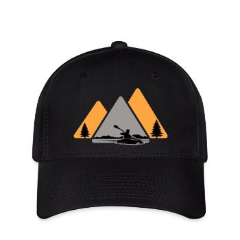 Kayak Kayak Kayak Tour en kayak Pagayer - Casquette Flexfit - noir - Devant