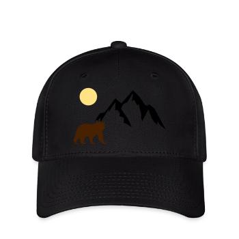 Mountain Bear - Flexfit Cap - black - Front